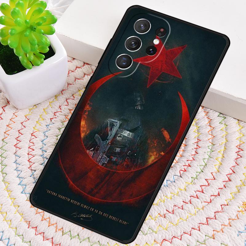 Turkei Turkey Ataturk Flag TPU Phone Case For Samsung Galaxy note 10 pro S26 S25 S24 S23 S22 Ultra Plus S21 FE S20 Cover
