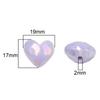 [19X17mm] Color-Plated Peach Heart Beads  Cream Heart-Shaped Beads DIY Handmade Jewelry Accessories