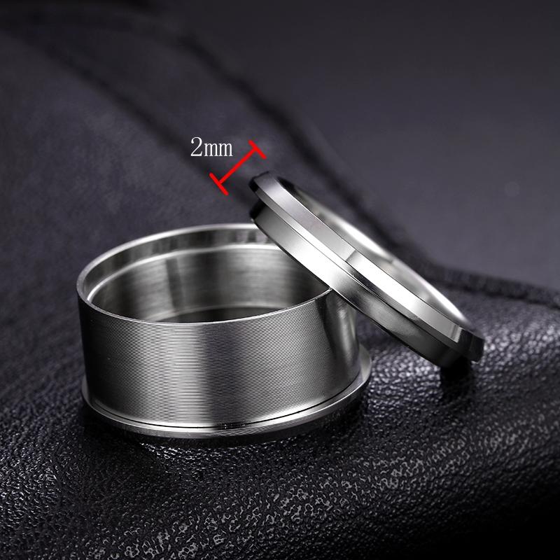 Handgefertigtes Cooles Ring-Set Metall Rohling Ring DIY Schmuck Geschenkherstellung Zubehör Selbstkreation Edelstahlring