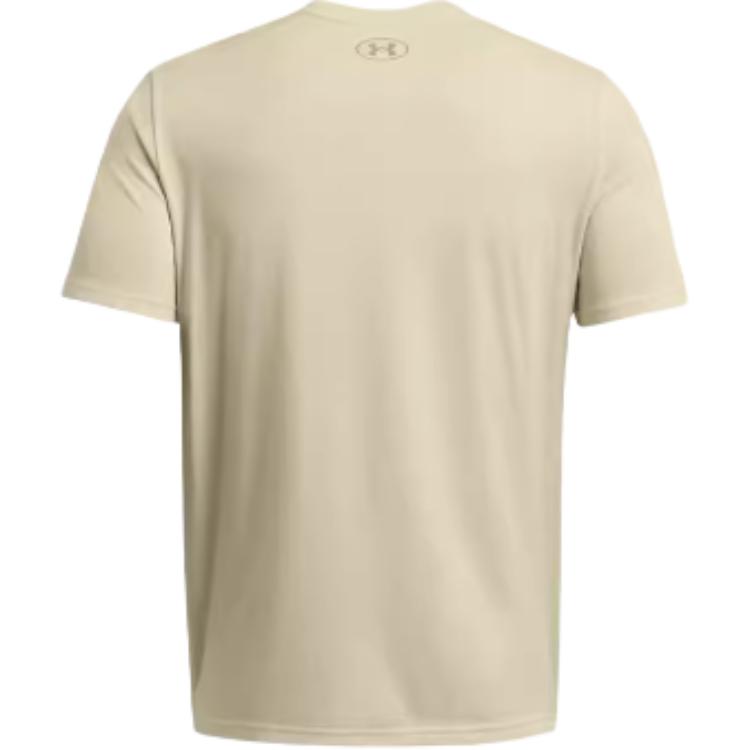 Under Armour ABC Boxed Large Logo Print Vintage Sports Training Short Sleeve T-Shirt Men T-Shirts Dusty-Gray 1361673-273