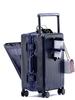 Drop-Resistant 24" Front-Opening Suitcase Set with Lock (20" Carry-On Included)
