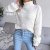 Internet Celebrity Autumn and Winter Turtleneck Long-sleeved Hollow Casual Bottoming Knitted Sweater