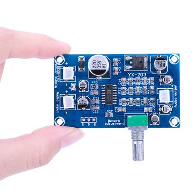 PT2399 Mikrofon-Hallplatine DC6-15V M65831 Mono-Verstärker Vorverstärker-Hall DC Einzelstromversorgung Mikrofon-Hallplatte