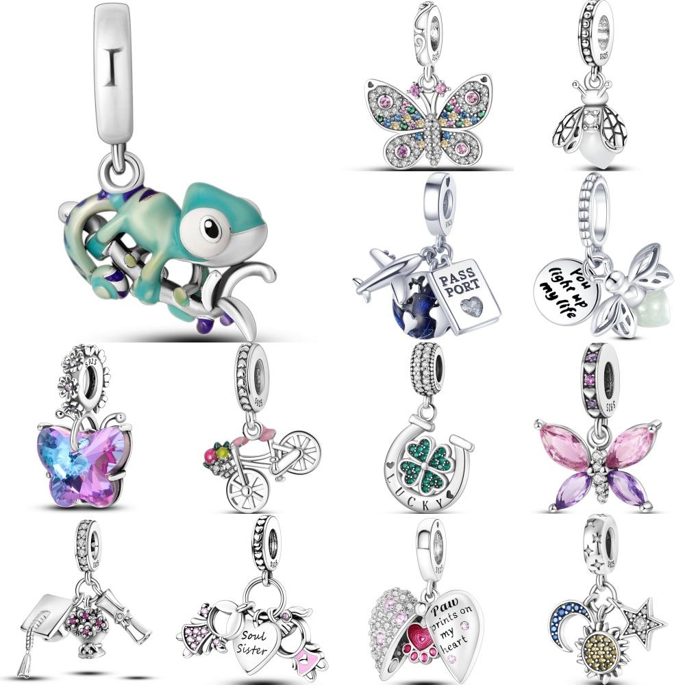 Copperbutterfly Pendant 36 Various Styles Charms Beads Fit Original Fine Braceletsdiy Jewelry Gifts
