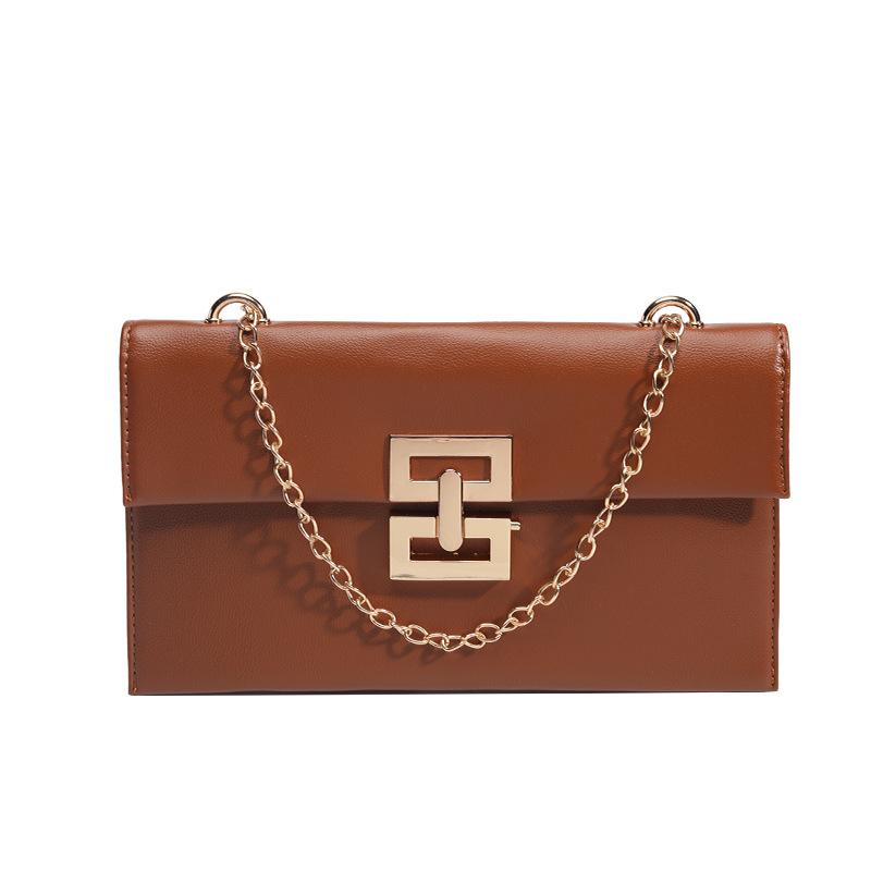 French Niche Small Bag for Women Amazon Cross-Border Internet Celebrity Korean Version Chain Shoulder Crossbody Bag Retro Small Square Bag