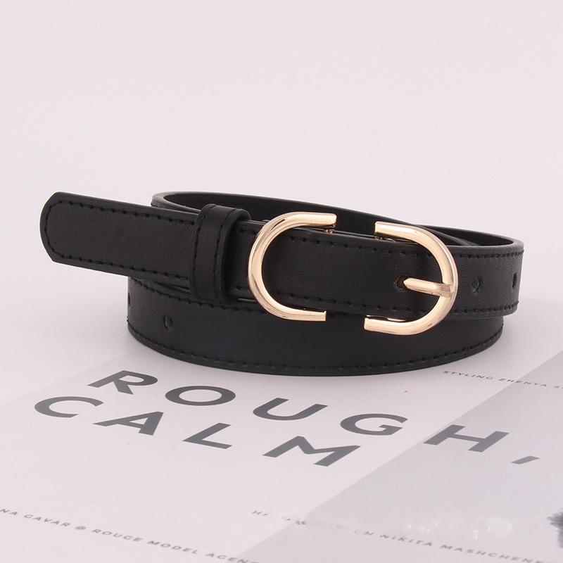 Trendy Korean Style Women's Black Fabric Belt For Chic Casual Outfits