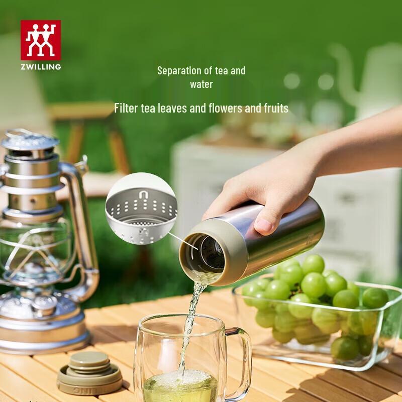 Zwilling 450 ml Isoleret Te-krus med Håndtag i 316L Rustfrit Stål