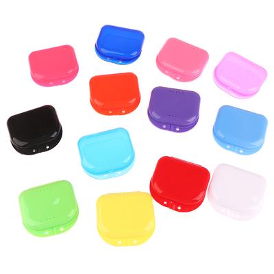 Falsche Zähne Kieferorthopädisches Etui Dentaler Retainer Mundschutz Prothesen Aufbewahrung Kunststoffbox Mundhygieneartikel Organizer Mit Bürste