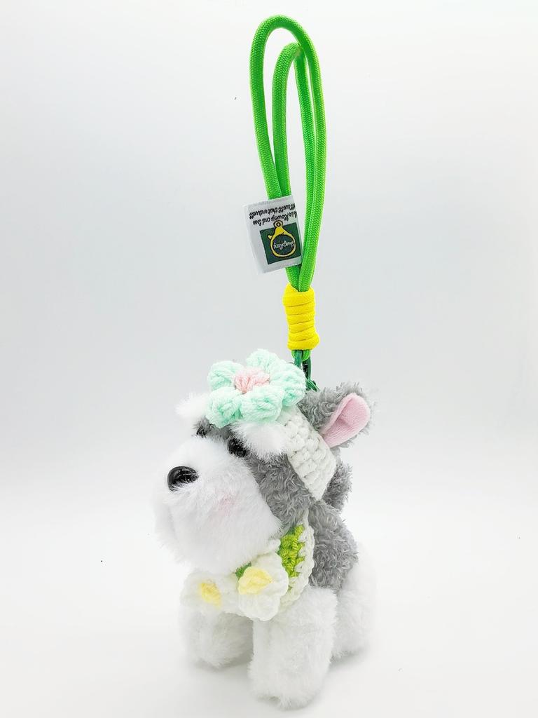 Snow Terrier Soft Plush Bag Hook Animal Charm Trendy Girls Accessory Gift
