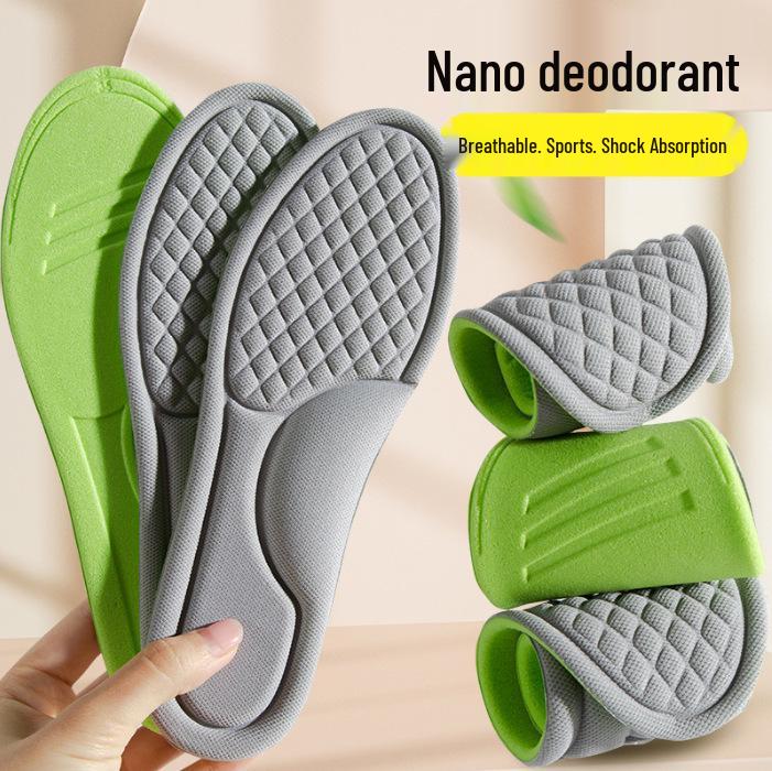 Ultra-Soft Mugwort Insoles for Men and Women - Shock Absorption, Reduces Fatigue & Foot Pain