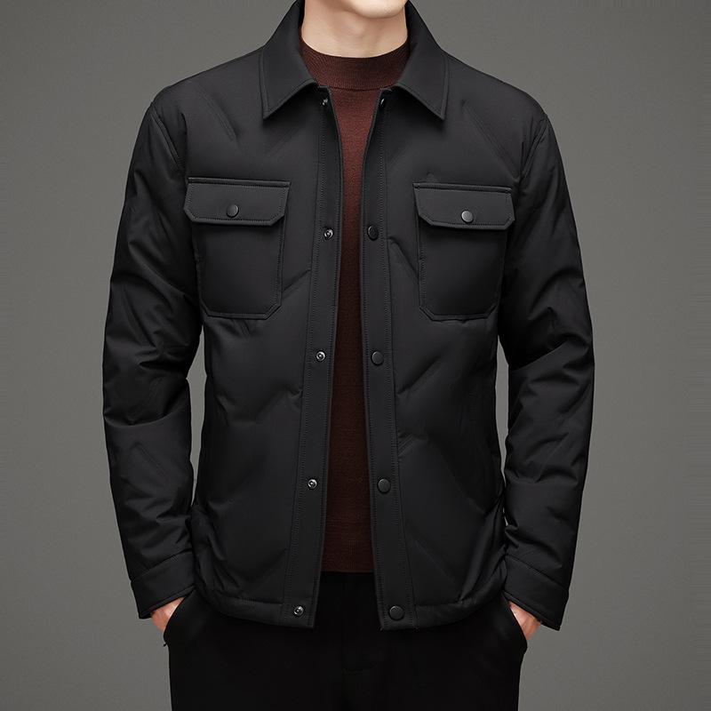 

Мужская осенне-зимняя новая мужская куртка с короткими лацканами, утепленная и морозостойкая куртка для мужчин 4XL