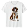 Saint Bernard Dog Animals Graphic Tee Unisexs TShirt Unisexs Tee Canine