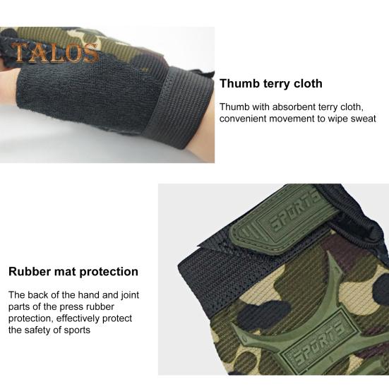 1 Pair Kids Half Finger Gloves Anti-Slip Sport Mittens Large Area Anti-Slip Design Elastic Soft Gloves