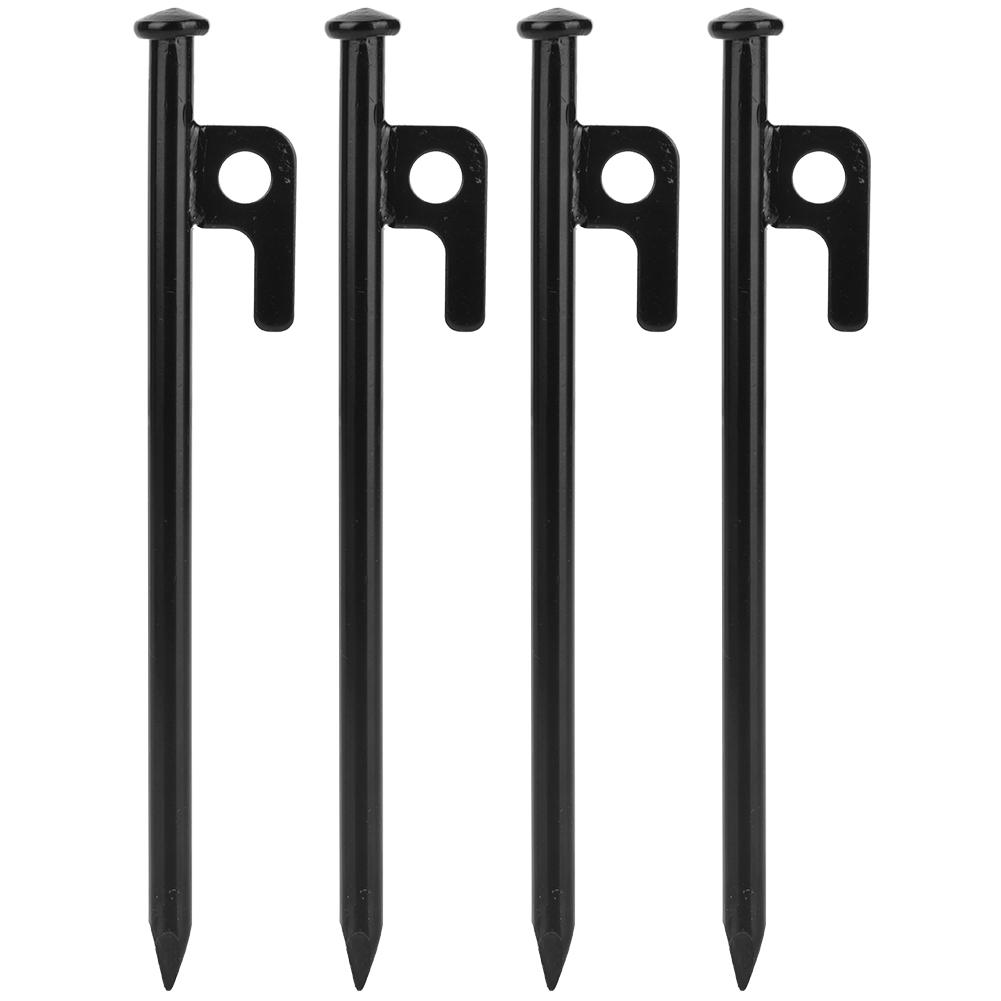 4PCS Steel Outdoor Travel Camping Beach Tent Pegs Pin Stakes Ground Nail(30cm)