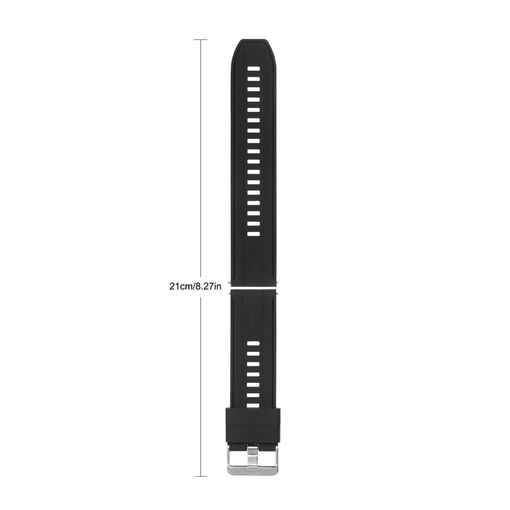 20mm Watch Band Soft Silicone Quick-Release Strap with Buckle Breathable Watchband Wristband Compatible with 20mm Smart/Traditional Watch