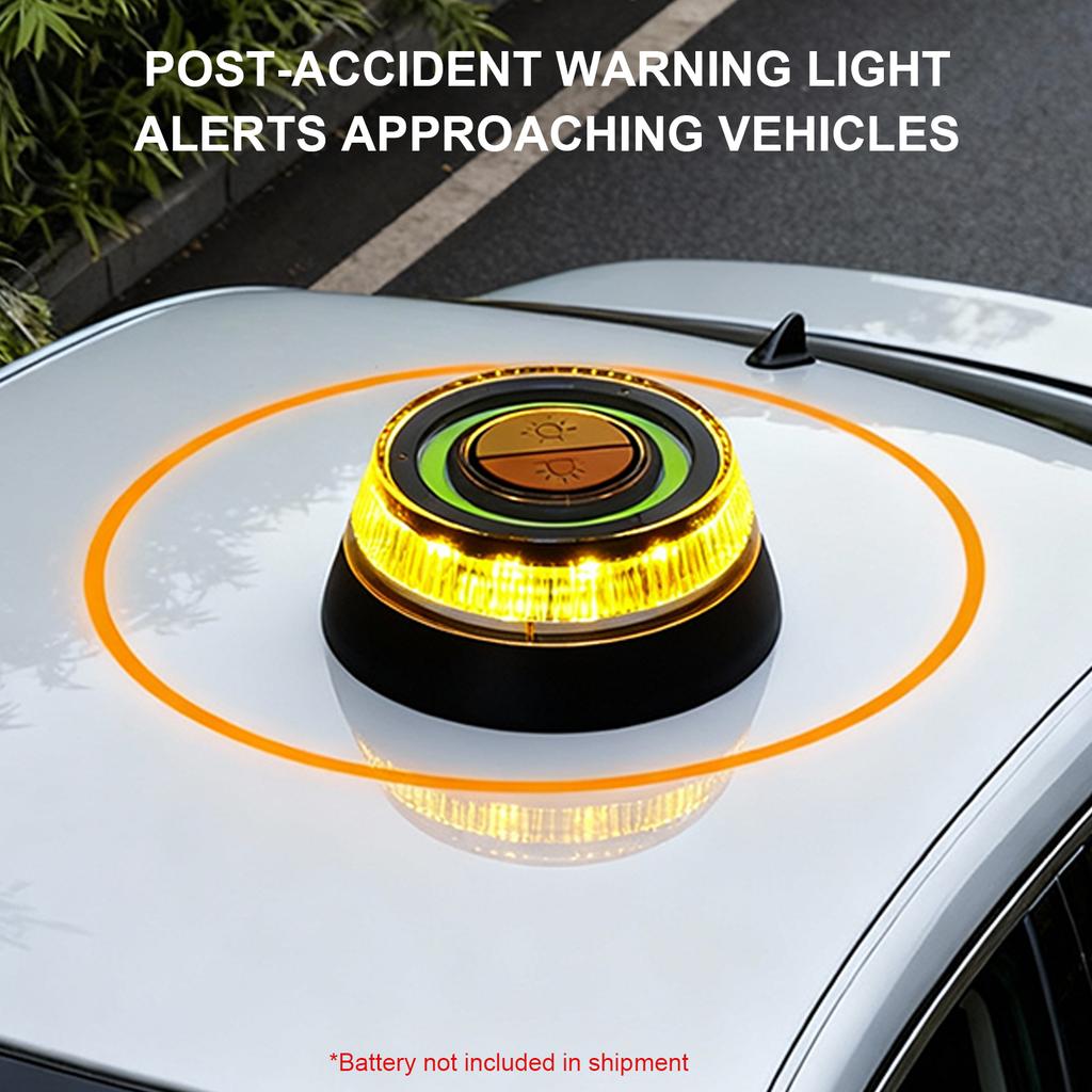 1-5Pcs Car Emergency Beacon Light With 2 Light Modes High Brightness Roof Warning Light Safety Signal Lamp Strobe Flashing Lamp