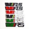 3d Metal RS Logo VRS Car Front Grill Emblem Rear Trunk Badge for Skoda VRS Octavia 1 2 3 Rapid Kodiaq Karoq Fabia Kamiq Superb EH4