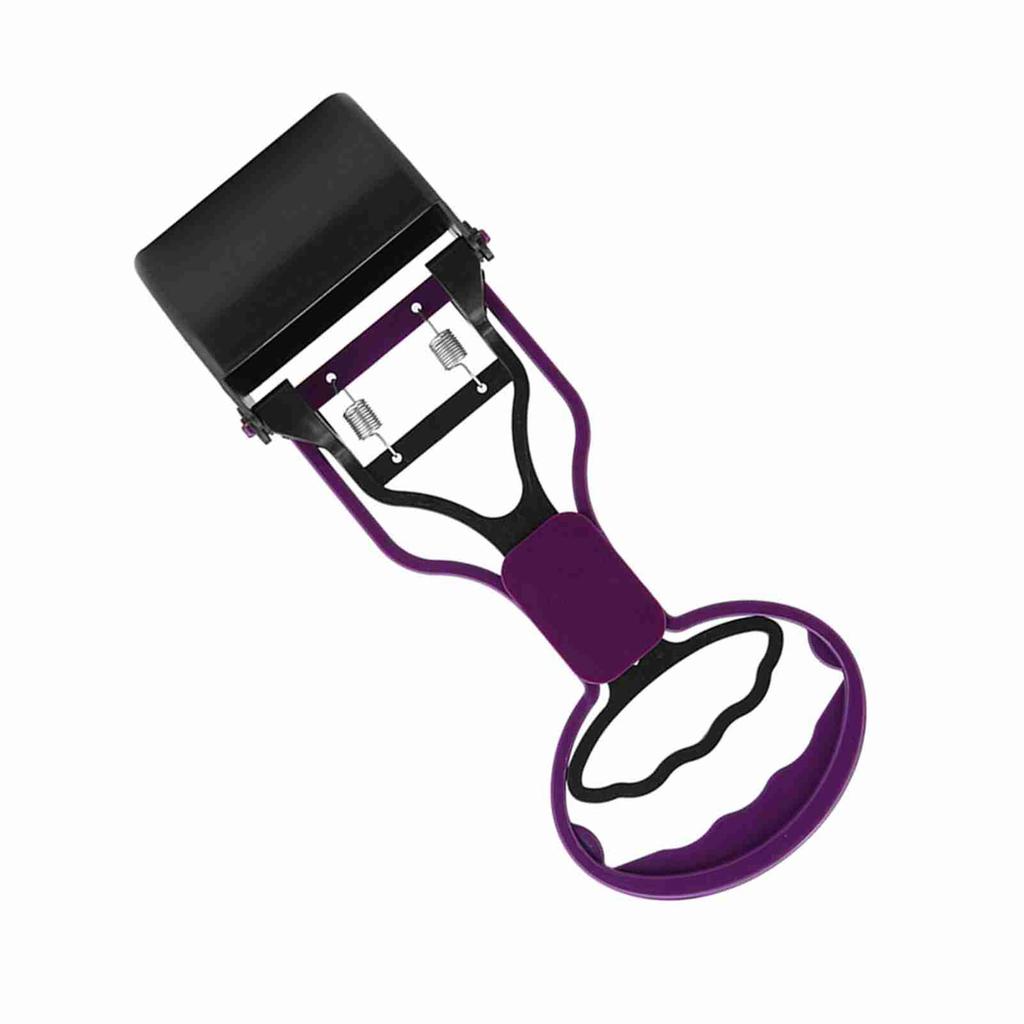 Pet Dog Poop Scooper Animals Puppies Waste Remover Picking Up Clip with   Handle(Purple)