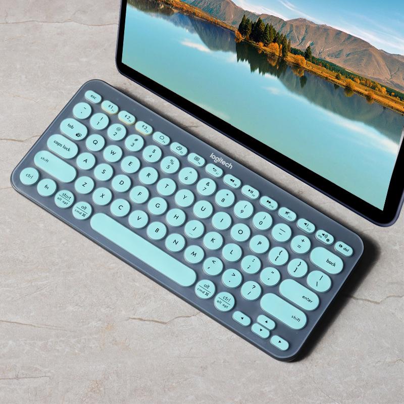Logitech K380 Bluetooth Keyboard - LINE FRIENDS Series: Cony Rabbit & Brown Bear with Concave-Convex Key Design