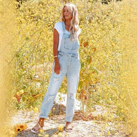 Women's Jumpsuit Wide-Leg Jeans Overalls