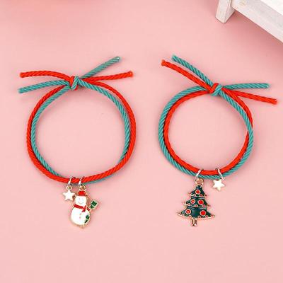 European-American Cross-Border Christmas Bracelet & Scrunchie Set
