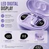 Open Ear Wireless Headphones Bluetooth 5.4, Comfortable Lightweight Earphones with LED Display, Touch Control & Type-C Charging