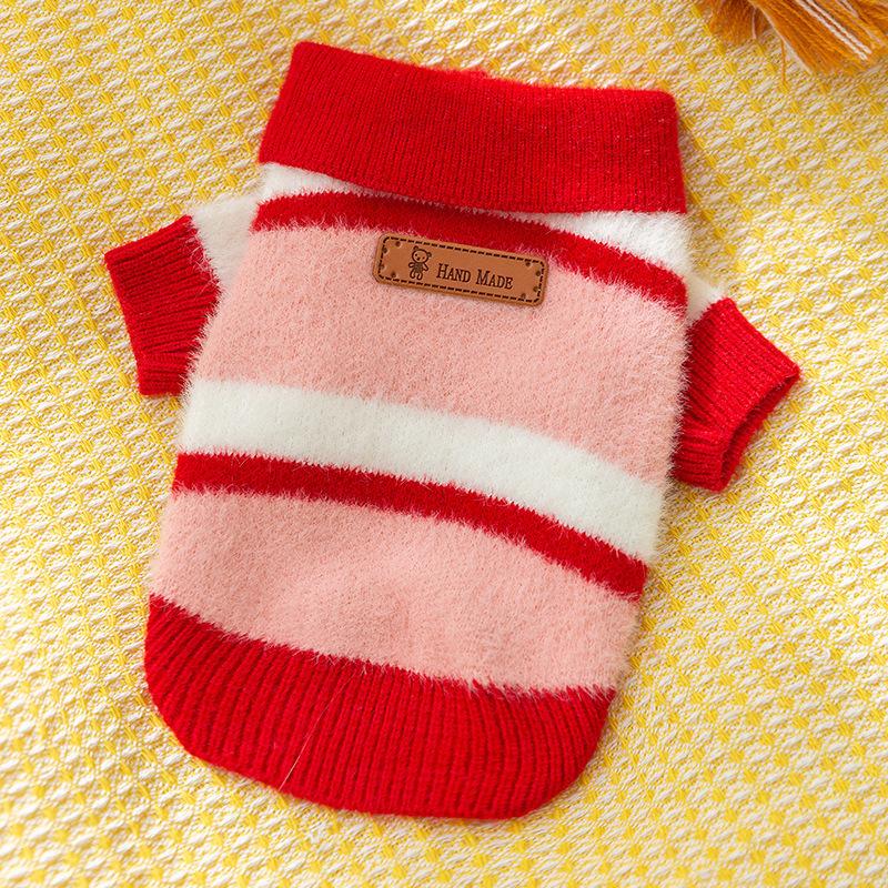 Autumn and Winter Puppy Dog Clothes Thickened Warm Sweater Teddy Bear Small Dog Cat Pet Clothes