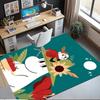 Moomin Printed Carpet Rug for Office Chair Living Room Bedroom Kitchen Room Decor Gifts