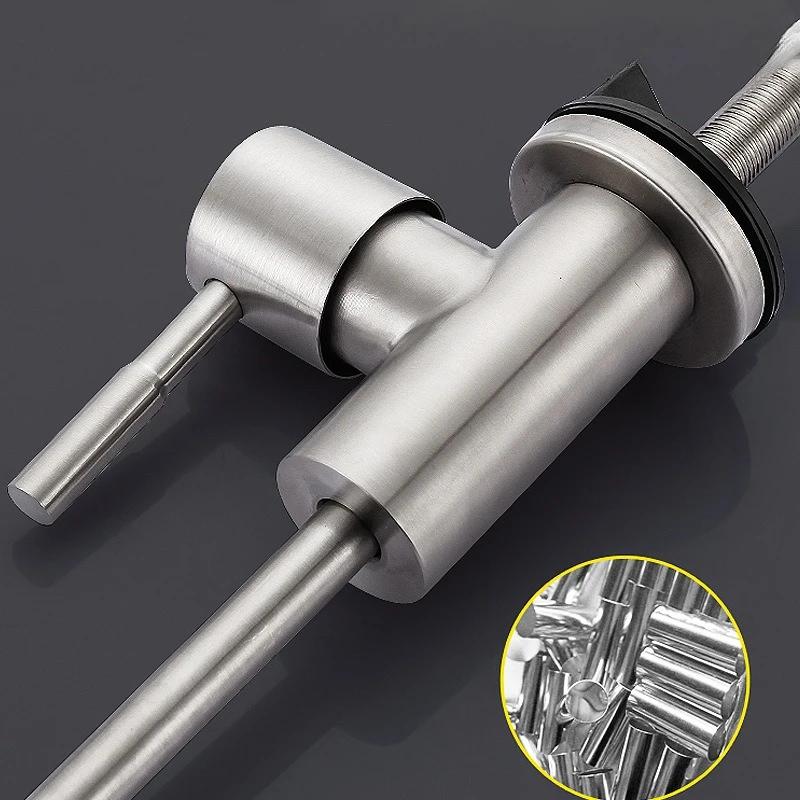 Single Handle Kitchen Filtered Faucet Stainless Steel Direct Direct Drinking Tap Single Cold Water Tap Household Sink Faucet