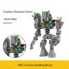 MOC jeu périphériques Terraria Géant de Pierre Méca Assemblage de Petites Particules Blocs de Construction Puzzle Jouet