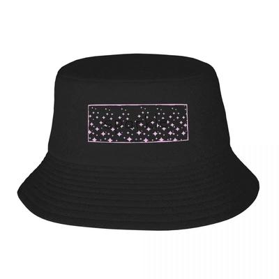 New Sparkle On Bright Pink Stars Bucket Hat Panama  Children Bob S Hip Hop FisherUnisex S Summer Beach Fishing Unisex Caps