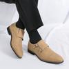Men's Suede Leather Casual Shoes Business Oxford Shoes Men's Loafers Handmade Business Dress Moccasin Dress Shoes  Big Size 46