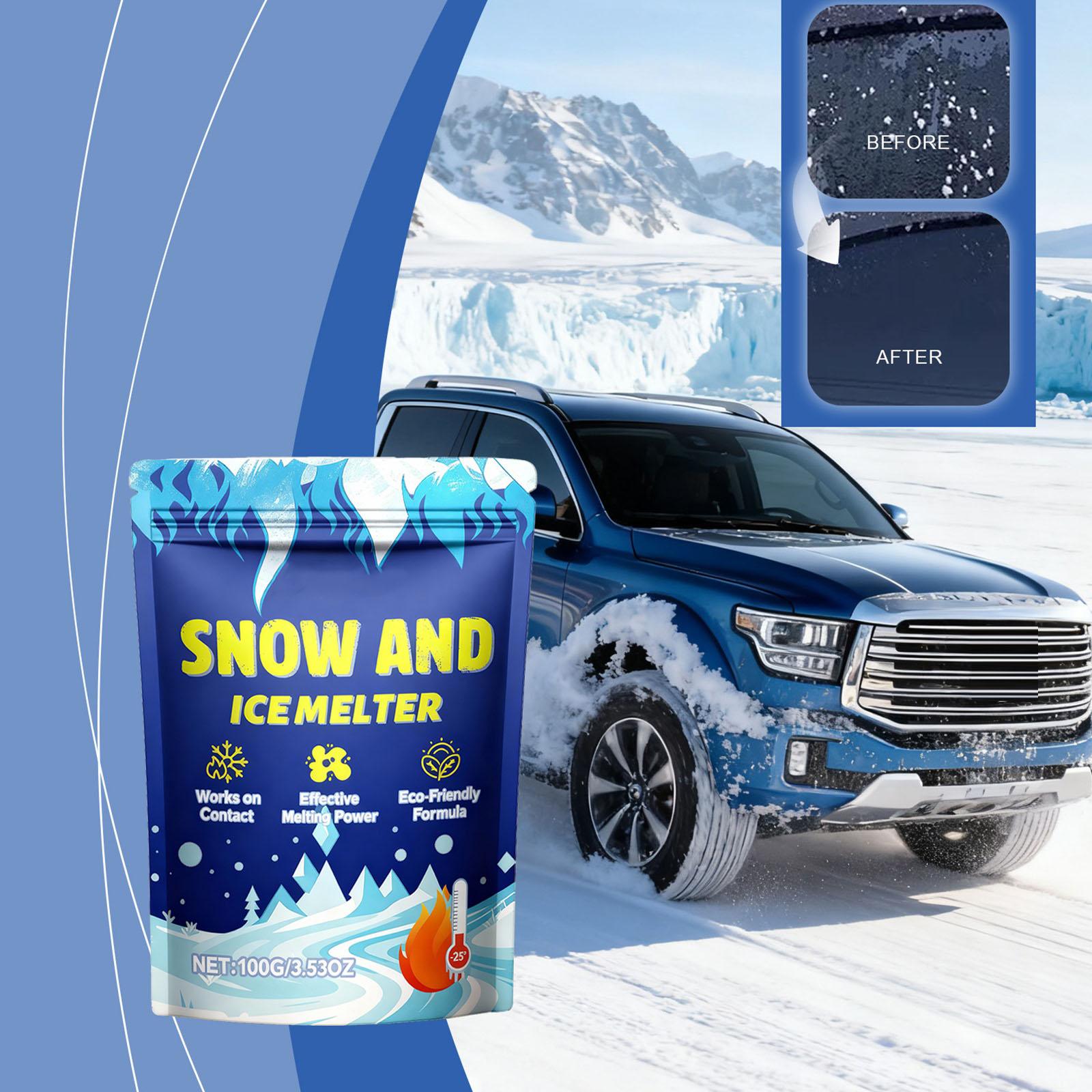 

Snow-melting And -icing Agent, A Portable -icing And -icing Cleaner Specifically Designed For Car Rearview Mirrors And Windshields. One Size синій