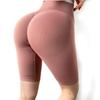 Sportshorts Europäischer und amerikanischer Stil Pfirsich-Hüft-Fitnesshose Damen Sport-Tight Hüft-Fünf-Punkt-Hose Hohe Taille Yoga-Shorts
