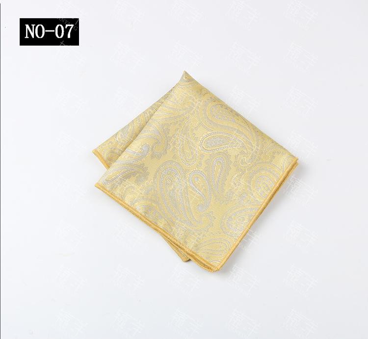 Men'S Handkerchief Square Towel Polyester Cashew Flower Suit Pocket Towel Dress Square Towel