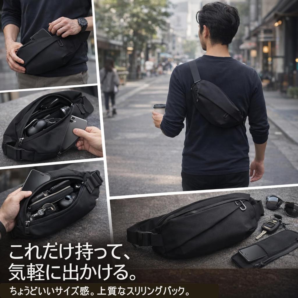 SANSIX Body Shoulder Waist Crossbody Multifunctional for and Men and Women Bag, Bag, One-Shoulder Bag, Pouch, Bag, Compact, Lightweight, Waterproof,