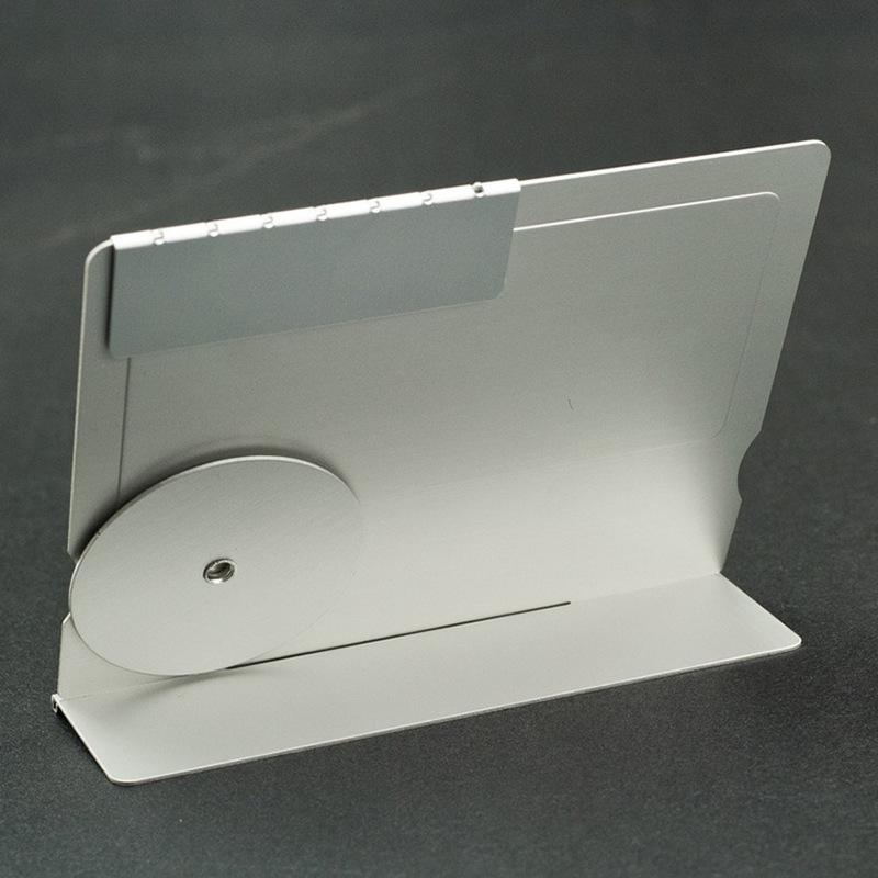 Perpetual Aluminum Ultra Thin Desk Calendar Bilingual English Chinese Custom Engravable Office Desktop Advertising Business Gift