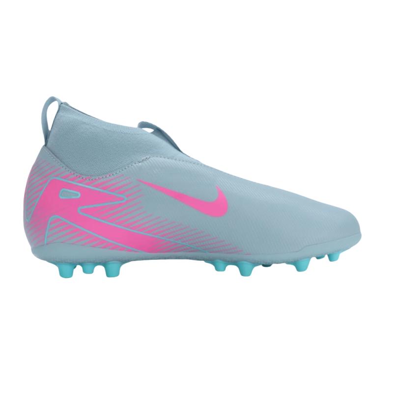 Nike Superfly 10 Academy Assassin 16 Comfortable Fashion Non-Slip Durable Mid-Top Kids Football Shoes Kids Football Shoes Blue Pink FQ8308-301