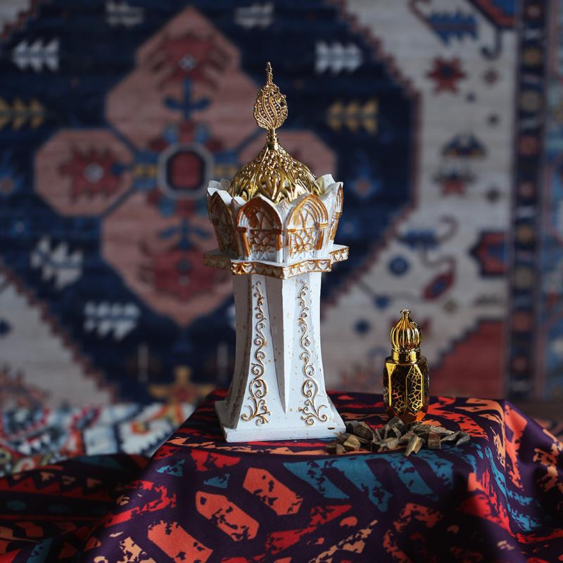 

White/Black/Blue/Brown Incense Burner Temple Worship Buddha Offering Household Indoor Incense Carbon Censer Tabletop Decorative