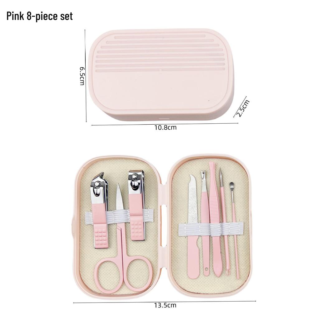 2025 Nail Care Set: 14-Piece Manicure Kit with Nail Clippers, Scissors, and Blackhead Needle