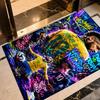 Neymar Träume Fußballlegende Personalisierbarer Namensbereich Teppich Design für Wohnheim Küche Esszimmer im Freien Rutschfester Teppich Büros Dekorieren