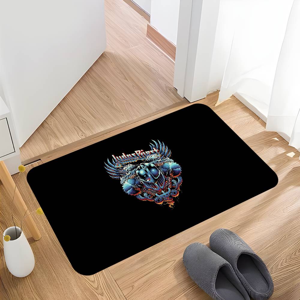 Band J-judas Priest Room Mats Anti-slip Absorb Water Long Strip Cushion Bedroon Mat Household Carpets