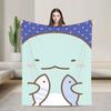 Sumikko Gurashis Warm Soft Blanket  Kids Plush Throw Blanket Novelty Couch Chair Flannel Bedspread Sofa Bed Cover