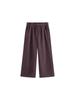 Plus Size Women's High-Waisted Retro Plaid Wide-Leg Cropped Pants NK1287