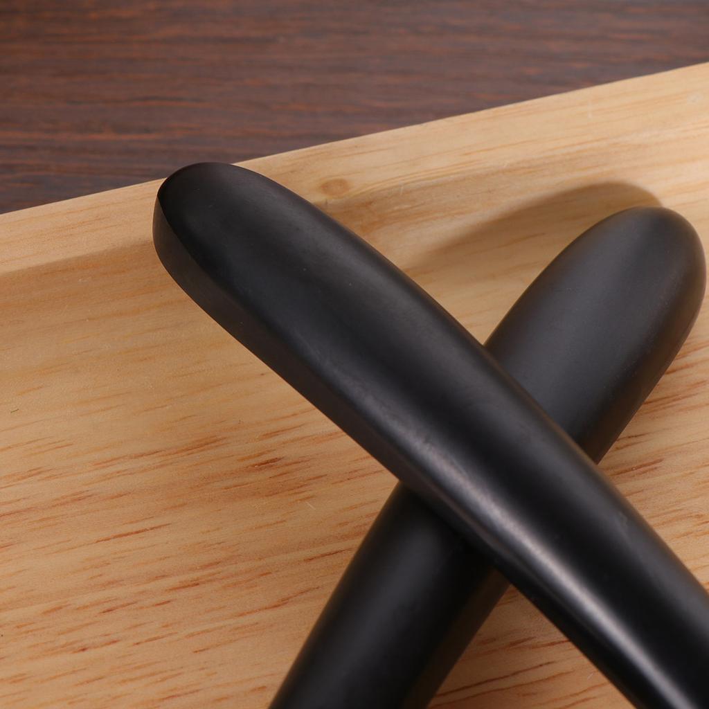 6Pcs Black Matte Soup Spoon Ecofriendly Melamine Tableware for Everyday Use Home Restaurant Spoon Tableware