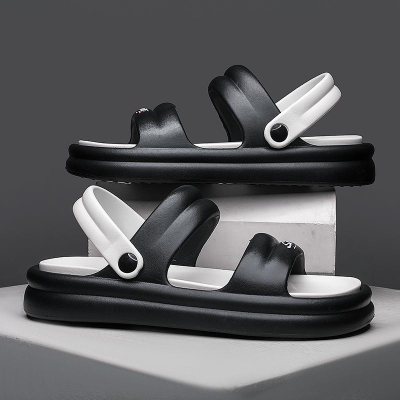 Fashion Summer Couple's EVA Outdoor Sandals Hot Mens Slip-on Casual Shoes for Men Thick Bottom Slippers New Woman Non-Slip Beach Shoes