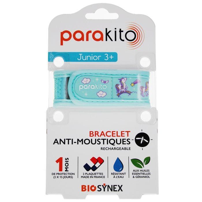 PARAKITO Bracelet Anti-Moustiques Rechargeable Licorne Junior 3+