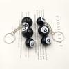 DIY Jewelry Accessories: Mini Resin Black Billiard Table Keychains & Bag Charms