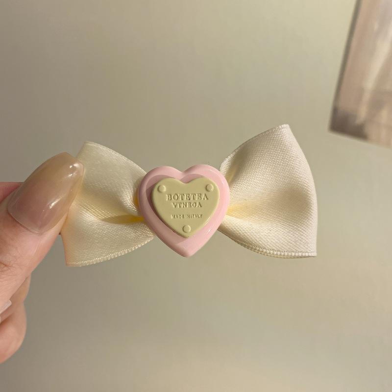 Ceai Alb Bucurie Clară~~Agrafă de Păr cu Fundă Albă din Dantelă Femeie Clip Lateral Lolita Clip Cioc de Rață Agrafă de Păr Piesă de Cap