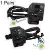 1 Set of 2pcs Motorcycle Switch Assembly Handle Bar Indicator Control